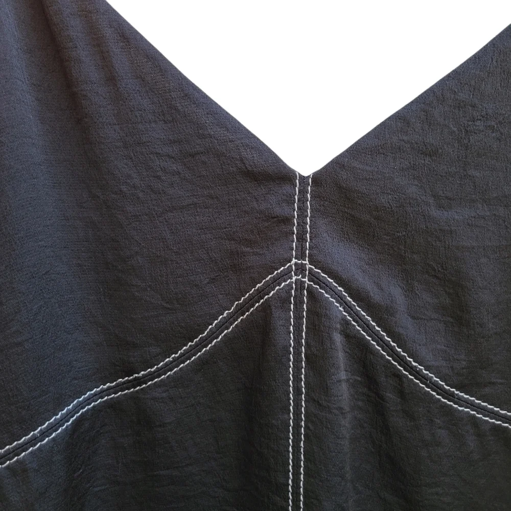 Express Black Tank Top with Accent Stitching - Picture 4 of 9
